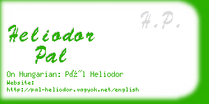 heliodor pal business card